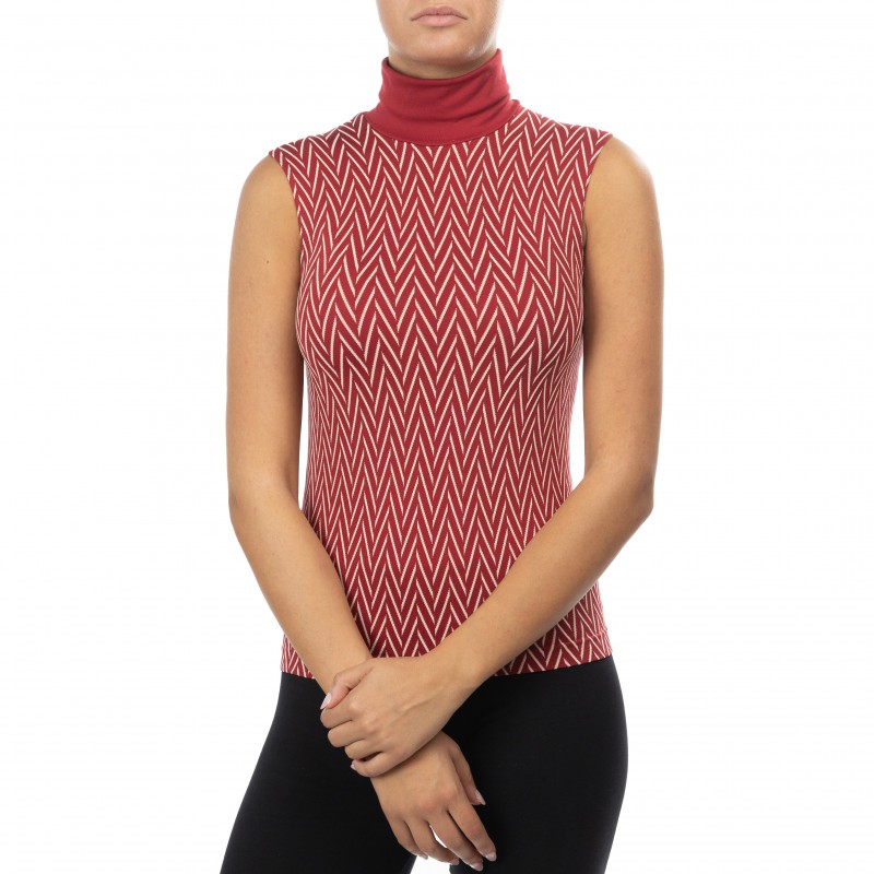 Chevrons Tank Top Red